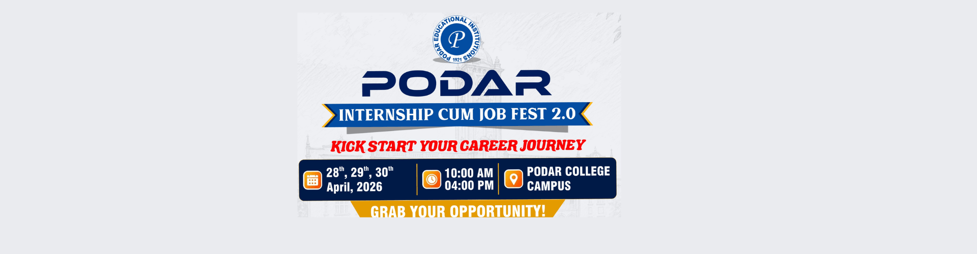 PODAR Internship cum Job Fest 2.0